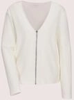 Langarmshirt MADELEINE "Shirtjacke Elegante Viskosejacke mit Rei&szlig;verschluss", Damen,