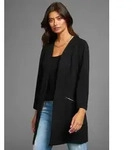 Laura Scott Longblazer mit Rei&szlig;verschl&uuml;ssen