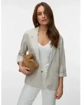 Longblazer VERO MODA "VMROSIE 3/4 LOOSE BLAZER NOOS", Damen, Gr. S, beige...