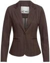 Blusenblazer ICHI "Damen Blazer IHKATE", Damen, Gr. L, braun (coffee bean jacquard