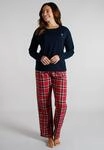 Pyjama TOM TAILOR, Damen, Gr. 36, rot, mittel, karo, Obermaterial: 100% Baumwolle,