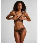 Hipster HUNKEM&Ouml;LLER "Olivia Highleg Brazilian", Damen, Gr. XS, schwarz, 89%