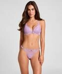String HUNKEM&Ouml;LLER "Thong Naomi", Damen, Gr. XS, lila, 91% Polyamid, 9% Elasthan,