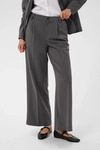 Marlene-Hose KAFFE "Damen Anzughose KAsakura", Damen, Gr. 38, N-Gr, grau (dunkelgrau