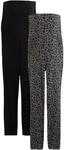 bonprix Umstandsleggings im praktischen Doppelpack, aus Baumwolle und Elasthan,