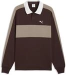 Sweatshirt PUMA "T7 Relaxed Polo Sweatshirt mit Rundhalsausschnitt Herren", Herren,