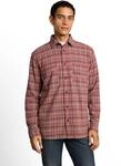 Langarmhemd TOM TAILOR, Herren, Gr. XXL, N-Gr, rot (rot based mint check), Web,