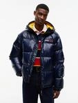 Daunenjacke TOMMY JEANS "TJM ALASKA OUTDOORS DOWN", Herren, Gr. L, blau (dunkelblau),