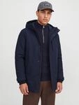 Parka JACK & JONES "JJEKEEN PARKA AW26 SN", Herren, Gr. L, sky captain, Web,