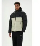 Steppjacke ELLESSE "ASCARI 2 RETRO PADDED JACKET", Herren, Gr. XL, schwarz-wei&szlig;