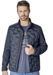 Langjacke CASAMODA "CASAMODA Materialmixjacke uni", Herren, Gr. XL, blau