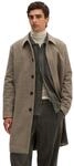 Wollmantel MARC O'POLO "aus gewalktem Schurwoll-Mix", Herren, Gr. 48, beige (linen