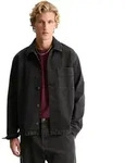 Kurzjacke MARC O'POLO DENIM "aus reiner Bio-Baumwolle", Herren, Gr. S, schwarz,