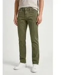 Straight-Jeans PEPE JEANS "CASH", Herren, Gr. 36, L&auml;nge 34, gr&uuml;n (marsh...