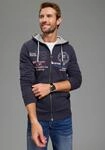 KangaROOS Kapuzensweatjacke mit Kapuze und Kordelzug, aus angerauter Sweatware,
