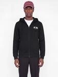 Jack & Jones Kapuzensweatjacke "JJAERO SWEAT ZIP HOOD" Materialmix, regular fit