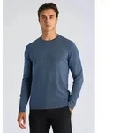 Strickpullover LINDBERGH "Strickpullover Relaxed Fit", Herren, Gr. S, blau mel,