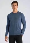 Strickpullover LINDBERGH "Strickpullover Relaxed Fit", Herren, Gr. S, blau mel,