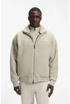 Sweatjacke BOSS GREEN, Herren, Gr. M, beige (light beige272), Teddy;Fleece,