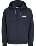 Kapuzensweatjacke "JJBUSTER SWEAT ZIP HOOD BTS PLS", Herren, Gr. 5XL, blau (navy