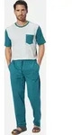Schlafanzug BABISTA "Schlafanzug RALDOR", Herren, Gr. XL, blau (petrol),