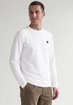Langarmshirt STREET ONE MEN, Herren, Gr. L (42), wei&szlig; (hellwei&szlig;), Web, 96%