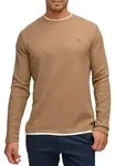Langarmshirt INDICODE "INSigfinn", Herren, Gr. S, beige (otter), Single Jersey,
