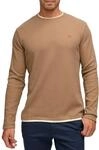 Langarmshirt INDICODE "INSigfinn", Herren, Gr. S, beige (otter), Single Jersey,