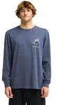 Langarmshirt BILLABONG "Retro Poster", Herren, Gr. S, blau (ombre blau),