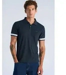 Poloshirt LINDBERGH "Poloshirt", Herren, Gr. M, blau (navy wei&szlig;), Obermaterial: 100%