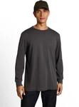 Langarmshirt TOM TAILOR, Herren, Gr. 3XL, grau (tarmac grau), Single Jersey,
