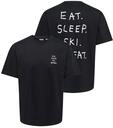 T-Shirt ONLY & SONS "ONSFRED LIFE RLX SS PRINT TEE NOOS", Herren, Gr. L, schwarz