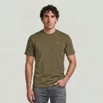 T-Shirt G-STAR "True Regular", Herren, Gr. S, braun (schwarz khaki), Jersey,