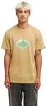 T-Shirt QUIKSILVER "Ev Mountain Lovers", Herren, Gr. L, beige (kelp), Obermaterial:
