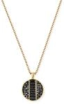 Kette mit Anh&auml;nger TOM TAILOR "Kreis", gold (gelbgoldfarben, schwarz),...