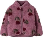 Pl&uuml;schjacke NAME IT "NMFONELDA TEDDY CARD", M&auml;dchen, Gr. 92, rosa (lilas),...