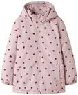 Outdoorjacke NAME IT "NKFMAXI JACKET PA AOP NOOS", Kinder, Gr. 146, rosa (violet ice