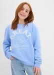 bonprix Sweatshirt, mit Statement-Druck, aus Baumwolle, Regular Fit