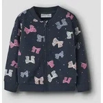 Name It Sweatjacke "NMFOLINIAS LS SWE CARD BRU PB" Baumwolle, Alloverdruck
