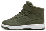 Sneakerboots PUMA "REBOUND SLAM MID WTR AC PS", M&auml;dchen, Gr. 29, Textil, gr&uuml;n (moss