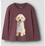 Langarmshirt NAME IT "NMFVOTEA LS NREG TOP", M&auml;dchen, Gr. 92, rot (wild ginger