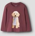 Langarmshirt NAME IT "NMFVOTEA LS NREG TOP", M&auml;dchen, Gr. 92, rot (wild ginger