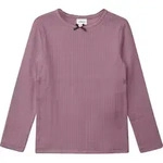 Langarmshirt S.OLIVER JUNIOR, M&auml;dchen, Gr. 92/98, dusty rose, Rippware,