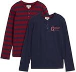 bonprix Henleyshirt Packung, f&uuml;r Jungen, in praktischer Packung, aus Baumwolle,