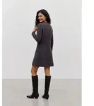 Strickkleid VERO MODA "VMDOFFYJAQUARD LS V-NK BUTTON DRESS NOOS", Damen, Gr. M,...