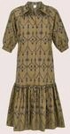 Midikleid MADELEINE "Hemdblusenkleid Sommerliches Midikleid mit Volant", Damen,...
