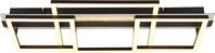 GLOBO LIGHTING Deckenleuchte "ESTRADA", schwarz (schwarz matt), 1, H: 9cm, 1 Stk.,