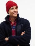 Tommy Hilfiger Strickm&uuml;tze "TH FLAG PIMA COTTON BEANIE" Beanie mit Logostickerei,