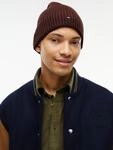 Tommy Hilfiger Strickm&uuml;tze "TH FLAG PIMA COTTON BEANIE" Beanie mit Logostickerei,