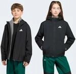 Outdoorjacke ADIDAS TERREX "KIDS MULTI CLIMAPROOF 3-IN-1", Jungen, Gr. 176, schwarz,